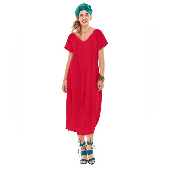 Oh My Gauze! Dresses Oh My Gauze Natalie Beachy Dress Red 24 Poshmark